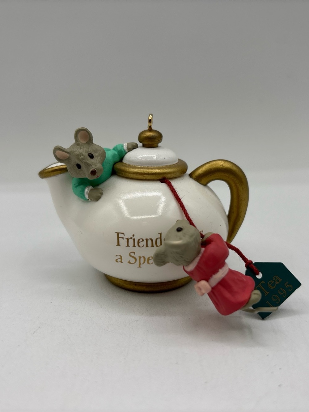 Hallmark Keepsake Ornament Dated 1995 Vintage Two For Tea Handcrafted